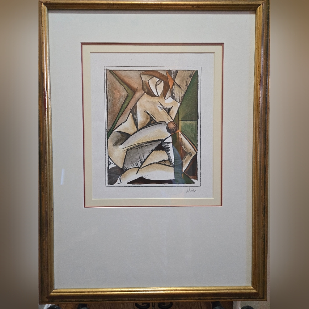 A CUBIST FIGURE STUDY LITHOGRAPHS